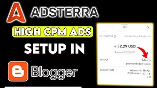 Adsterra ads setup in blogger 2024 | adsterra high cpm ads setup | adsterra Direct Link ads