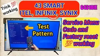 ITEL 43 INCH (G4310IE) hidden service Menu code | Factory reset  