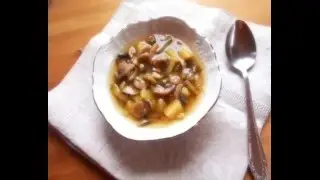 Рассольник постный с грибами