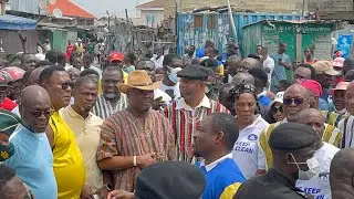 King of Accra Ga manste and his people doing cleanup exercises ahead of homoho 2024 festival