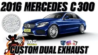 Mercedes C 300 Sport Magnaflow Custom Dual Exhaust With Street Demon Resonators By Rich's