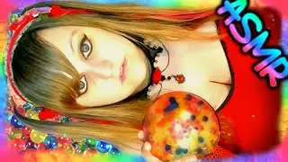 ASMR 🌕💦 Big Water Bead Stress Ball ♡ Squeezing Pearl Beads, Squish Ball, Plastic Sounds, Manicure ♡