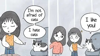 I Document My Life With A Cat In These 40 Comics