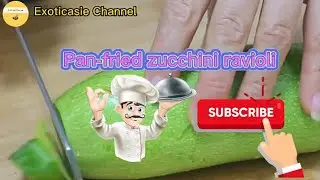 |01| Pan-fried zucchini ravioli.