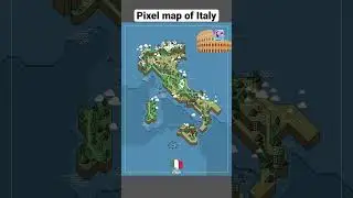 Pixel map of Italy #shorts