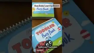 Busy Books and Learning Binders! Fun and educational activities for Toddlers and Preschoolers.