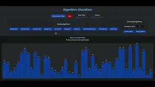 Interactive Algorithm Visualizer | HTML, CSS & JavaScript Project