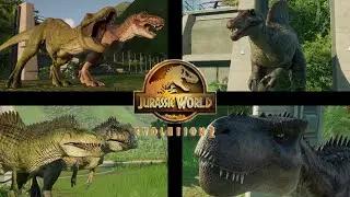 Todos los carnívoros de Jurassic world evolution 2