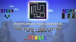 Terraria Snake Minigame Using a 24x24 Pixelbox Display | +Workshop Download!