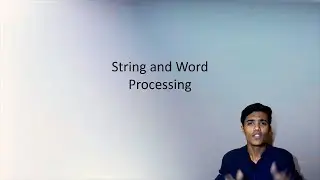 String and Word Processing || in Hindi || Tutorial || Data Structure part 8
