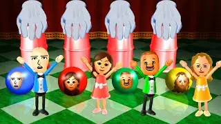 Wii Party Minigames - saitama vs Fumiko vs Marco vs Kathrin ( Master Difficily )