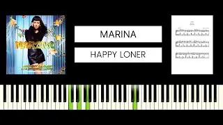 MARINA - Happy Loner (BEST PIANO TUTORIAL & COVER)