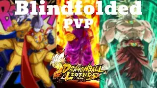 Blindfolded PVP vs. my brother (Dragon Ball Legends)