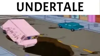 Simpson Falling down in Undertale