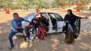 Preventing the husband from taking his second wife with them to the city to buy necessary items.....