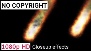 Asteroid explosion black screen for overlay effect