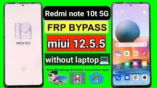 Redmi note 10T frp bypass 12.5 || all redmi 12.5 google account remove || without pc