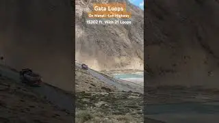 Gata Loops on Leh Manali Highway #gataloops #gata #bikeride #lehbiketrip #lehladakh  #lehhighway