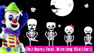 Chuchuwa PERO Chumbala da pasos con esqueletos danzantes en diferentes efectos de fondo y voz