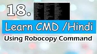 CMD How to Use Robocopy Command in CMD Hindi (2021)