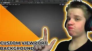 Custom blender viewport background! | 1 minute tips.