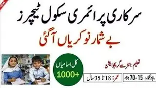 Government Teachers Jobs 2024 || Latest September 2024 Advertisement || Apply All Over Pakistan