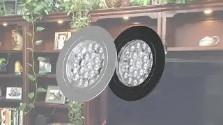 Cinakira Cinakira Dimmable Recessed 3w Dc 12v Led Puck/Under Cabinet Light Led Spotlight Gray Shell