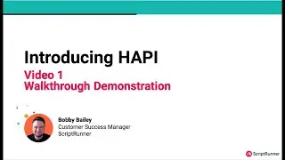 Video 1 - A walkthrough demonstration of how to use HAPI