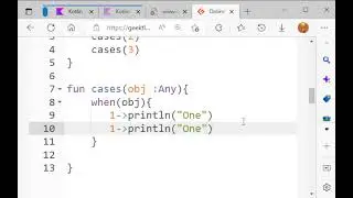 When Statement in Kotlin programming language