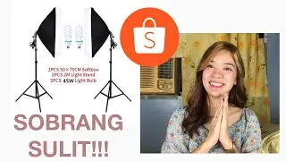 Affordable SOFTBOX for youtube videos| Shoppee Haul