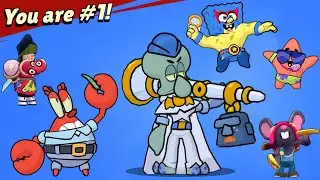 MOE and KENJI + ALL SPONGEBOB SKINS WINNING and LOSING ANIMATIONS Brawl Stars!