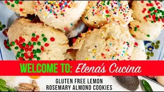 Gluten Free Lemon Rosemary Almond Cookies