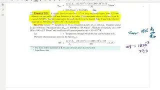 STRENGTH OF MATERIAL  || R. S. KHURMI || CHAPTER 5 || Example 5.5