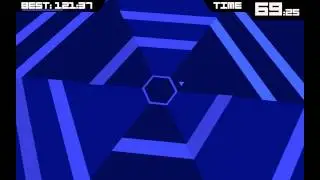 Super Hexagon Level 1 Complete (Hard) - ''Hexagon'' 137:51 - PC Gameplay