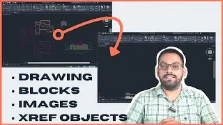 Copy object from one drawing to another in AutoCAD including drawing, blocks and images