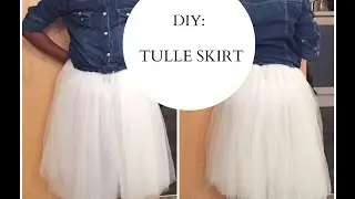 DIY: HOW TO SEW TULLE SKIRT (EASY SEWING)