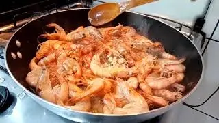 Camarão alho e óleo igual ao da praia e restaurantes
