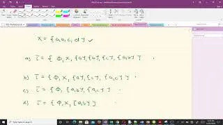 Examples of topological spaces (Lesson 2)