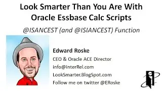 Essbase @ISANCEST (and @ISIANCEST) Function