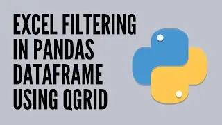 Excel Filtering in Pandas Dataframe using QGrid Library | Python