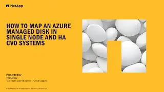 How to map an Azure Managed disk in a single node and HA CVO systems