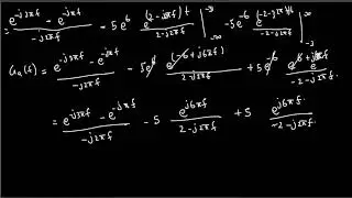 Use direct integration to find the Fourier transform G(f) of signal g  a ​  (t)=Π(t−1)−5exp(−2∣t+3∣)