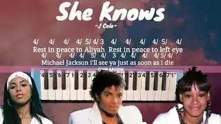 She Knows - J Cole not pianika melodica (rest in piece Aliyah Left eye Michael Jackson)