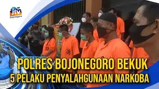 Polres Bojonegoro Bekuk 5 Pelaku Penyalahgunaan Narkoba