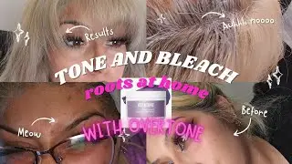 Bleaching Roots + Toning Hair at Home with Overtone