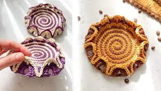 THE MOST BEAUTIFUL ❤stand with leaves ° crochet ° napkin with leaves ° knitted napkin