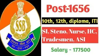 SSB new bharti | SSB new vacancy 2023 | SSB ki nayi bharti | Post details Syllabus #ssb @ssb