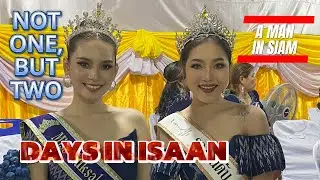 Beautiful ladies at the Chang Phang Khon festival.
