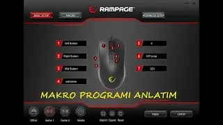 Rampage SMX-G68 SPEAR MAKRO PROGRAMI DETAYLI ANLATIM