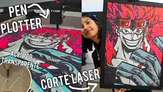 PEN PLOTTER AND LASER CUTTER? Tyvok Spider A1800L | color drawings